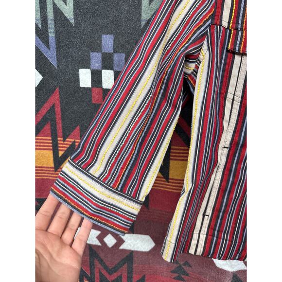 Vintage Christopher & Banks Women Cotton Lightweight Small Jacket Western Rodeo - Picture 3 of 9